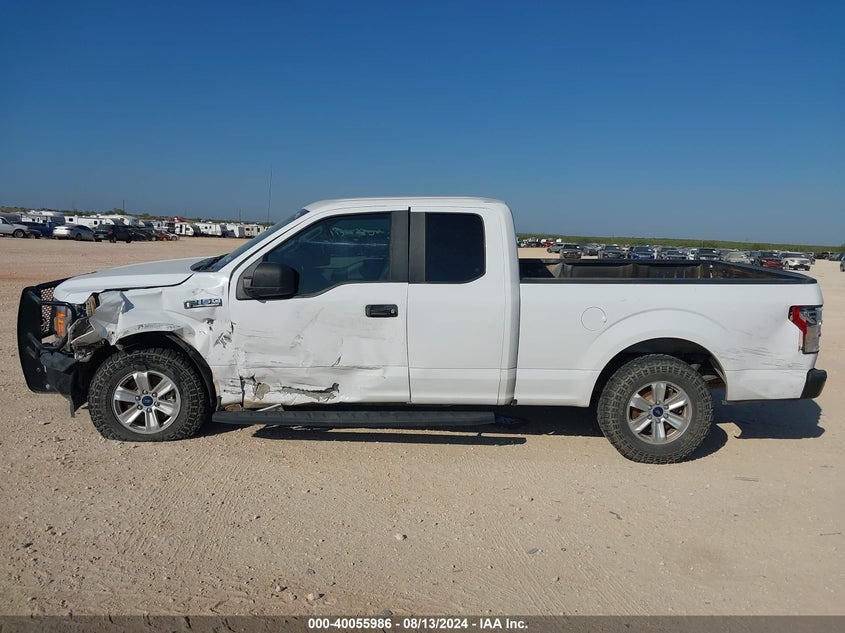 VIN 1FTEX1C50JKD86827 2018 FORD F150 SUPER CAB