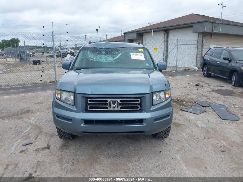 2006 Honda Ridgeline Rtl VIN: 2HJYK16536H539041 Lot: 40055991