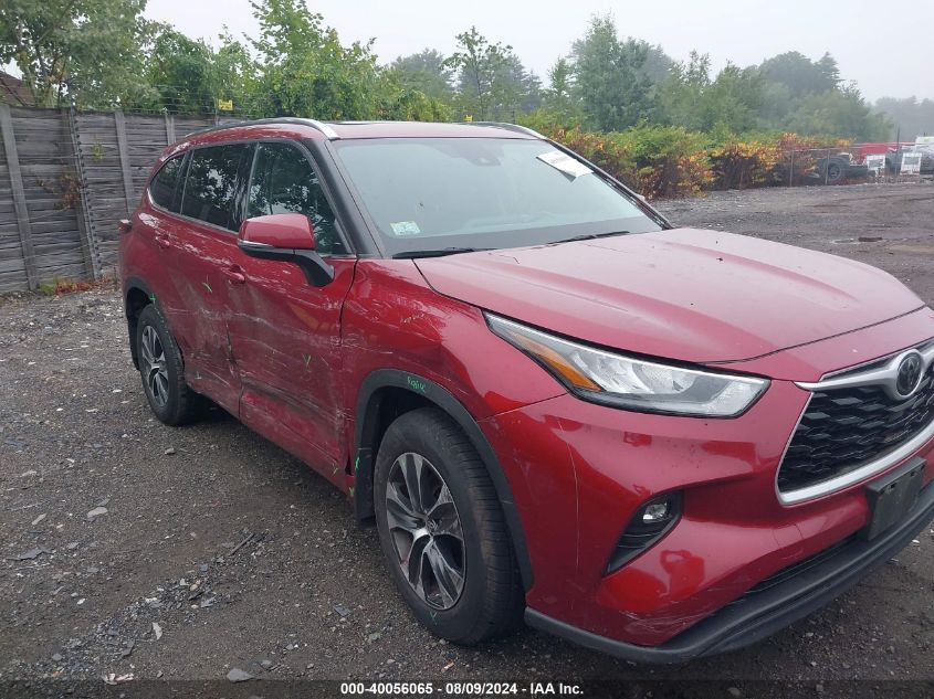 2020 Toyota Highlander Xle VIN: 5TDGZRBH7LS017861 Lot: 40056065