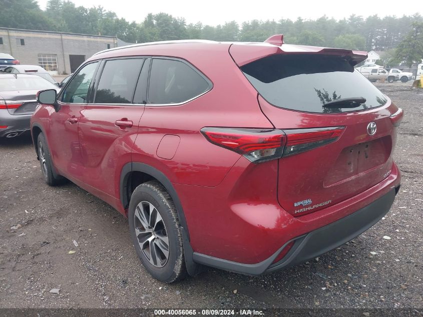 2020 Toyota Highlander Xle VIN: 5TDGZRBH7LS017861 Lot: 40056065