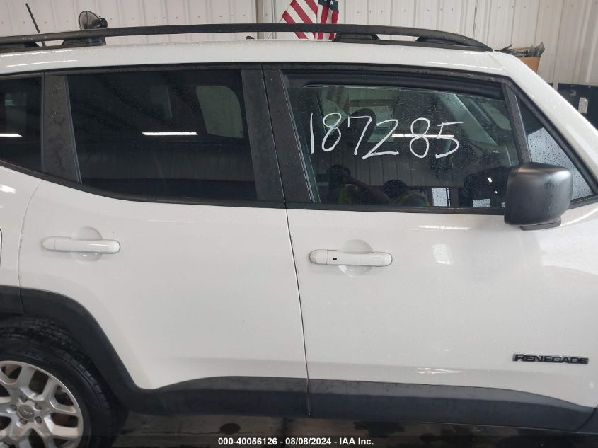 2018 Jeep Renegade Sport 4X4 VIN: ZACCJBAB7JPJ30209 Lot: 40056126