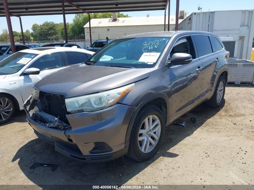 5TDZARFH6GS018189 2016 TOYOTA HIGHLANDER - Image 2