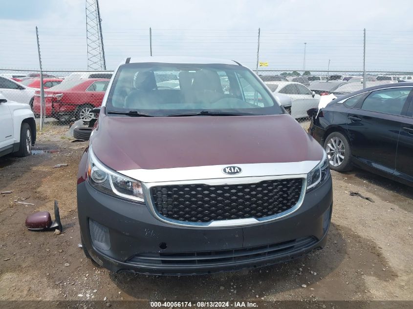 2015 Kia Sedona L VIN: KNDMA5C18F6028831 Lot: 40056174