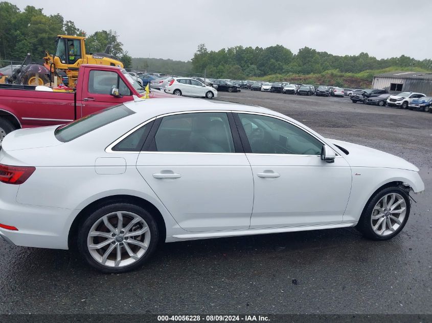 2019 Audi A4 45 Premium VIN: WAUENAF45KN019833 Lot: 40056228