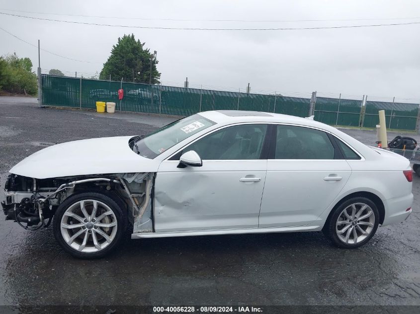 2019 Audi A4 45 Premium VIN: WAUENAF45KN019833 Lot: 40056228