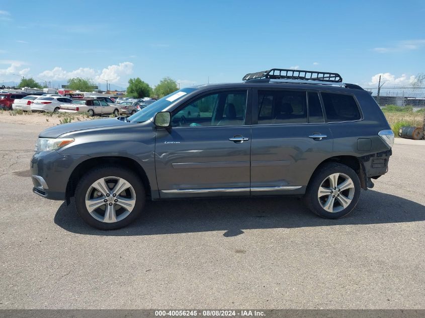 2013 Toyota Highlander Limited V6 VIN: 5TDYK3EH6DS090402 Lot: 40056245