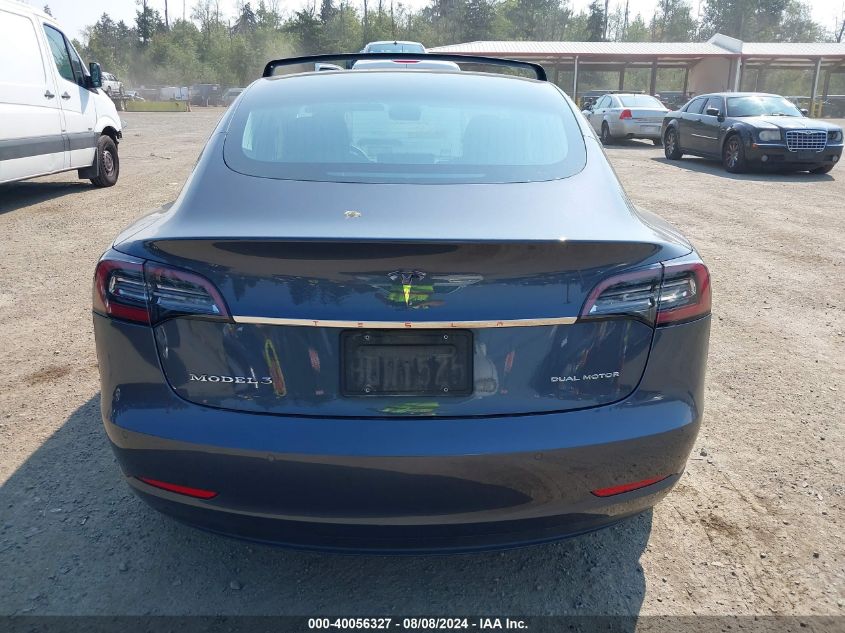 2019 Tesla Model 3 Long Range/Performance VIN: 5YJ3E1EB3KF477458 Lot: 40056327