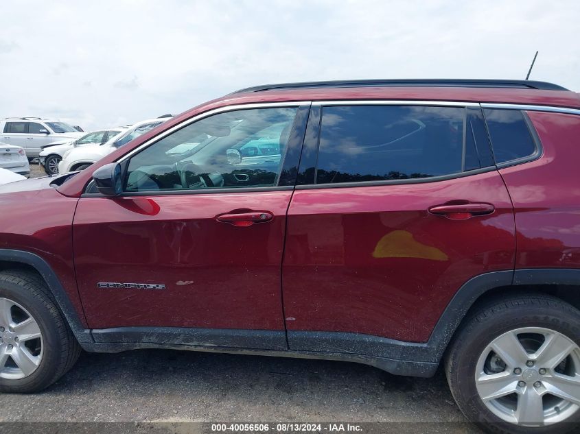 2022 Jeep Compass Latitude 4X4 VIN: 3C4NJDBB7NT147449 Lot: 40056506