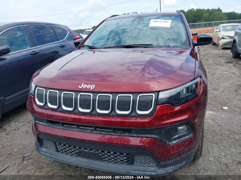 2022 Jeep Compass Latitude 4X4 VIN: 3C4NJDBB7NT147449 Lot: 40056506