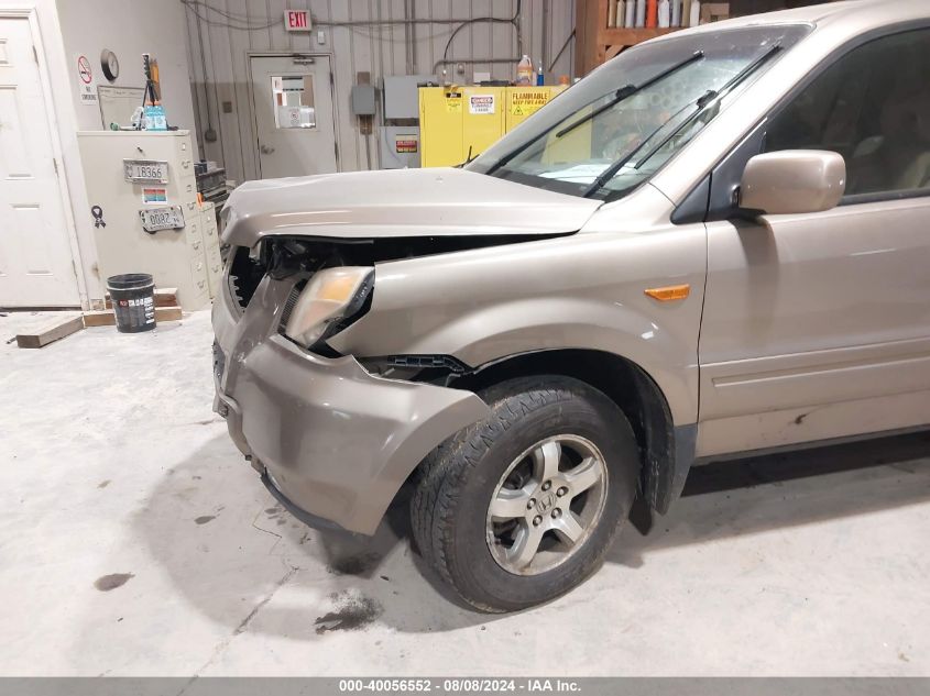 2007 Honda Pilot Ex-L VIN: 5FNYF18557B018402 Lot: 40056552