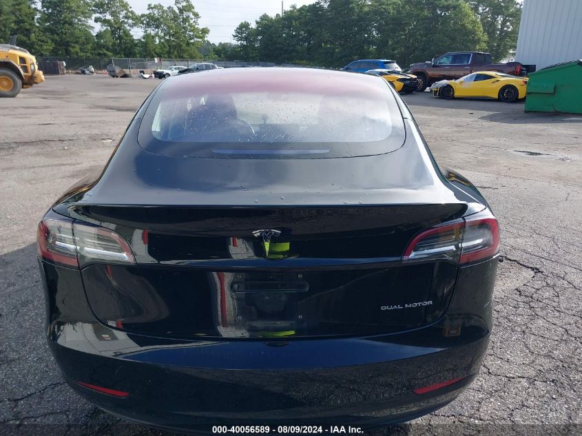 2018 Tesla Model 3 Long Range/Performance VIN: 5YJ3E1EB4JF118585 Lot: 40056589