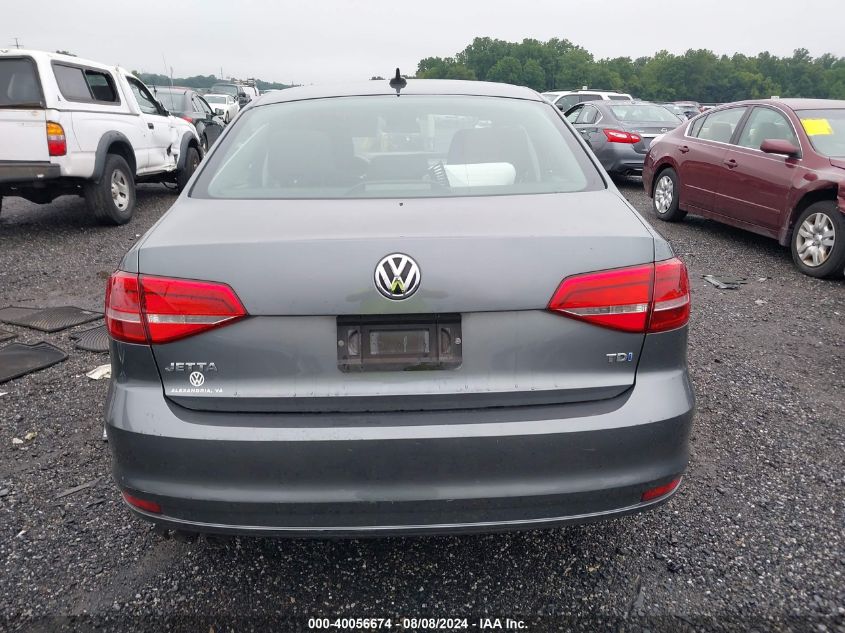 2015 Volkswagen Jetta 2.0L Tdi S VIN: 3VWLA7AJ9FM233999 Lot: 40056674