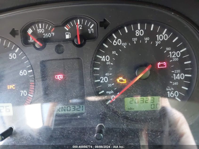 2003 Volkswagen Jetta Gls 2.0L VIN: 3VWSK69M43M047204 Lot: 40056774