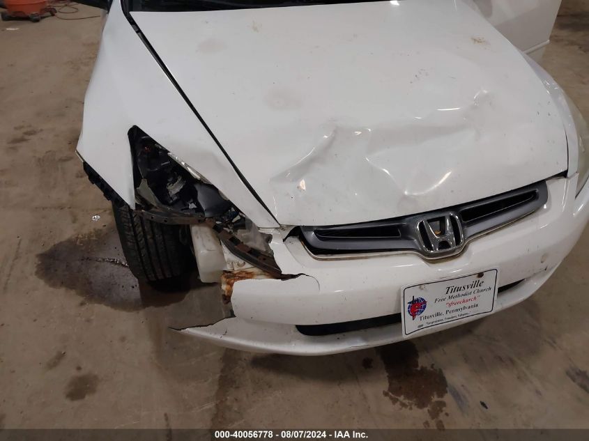 2004 Honda Accord 2.4 Lx VIN: 1HGCM563X4A158640 Lot: 40056778