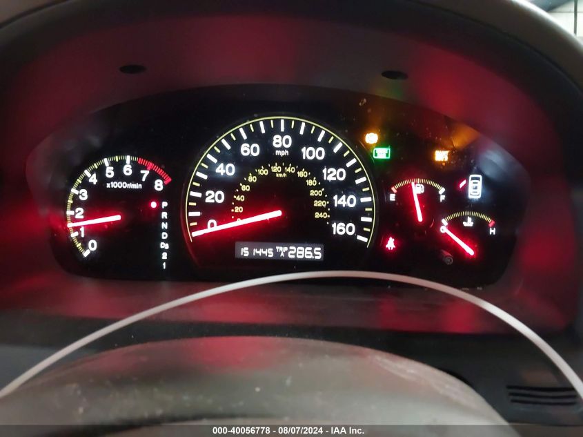 2004 Honda Accord 2.4 Lx VIN: 1HGCM563X4A158640 Lot: 40056778