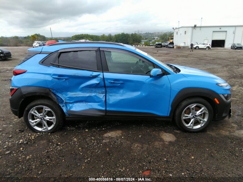 2022 Hyundai Kona Sel VIN: KM8K3CAB3NU853411 Lot: 40056816