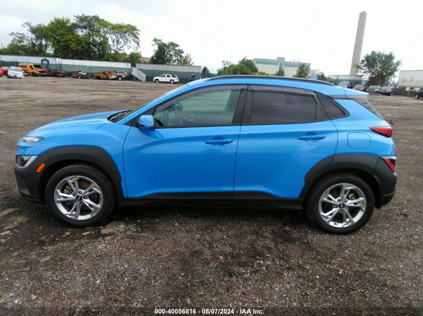 2022 Hyundai Kona Sel VIN: KM8K3CAB3NU853411 Lot: 40056816