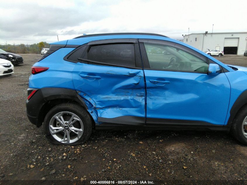 2022 Hyundai Kona Sel VIN: KM8K3CAB3NU853411 Lot: 40056816