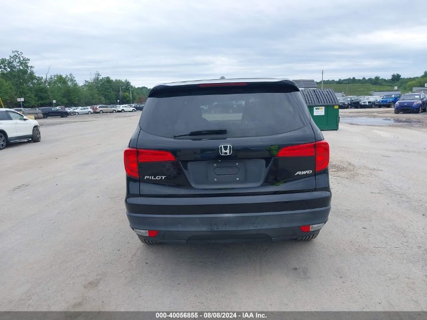 2016 Honda Pilot Ex VIN: 5FNYF6H35GB071421 Lot: 40056855