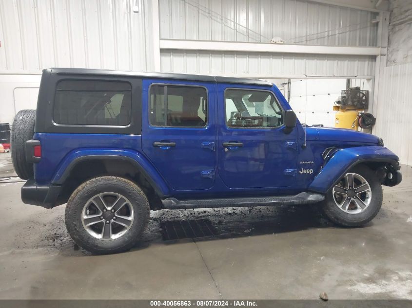 2020 Jeep Wrangler Unlimited Sahara 4X4 VIN: 1C4HJXEN8LW279129 Lot: 40056863