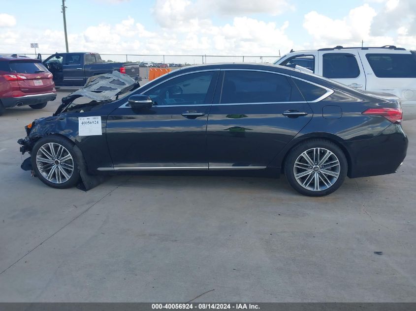 2018 Genesis G80 3.8 VIN: KMHGN4JE7JU281835 Lot: 40056924