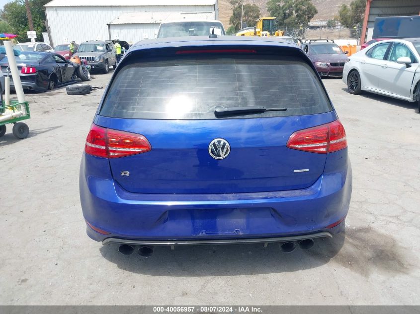 2016 Volkswagen Golf R 4-Door VIN: WVWUF7AU7GW016309 Lot: 40056957