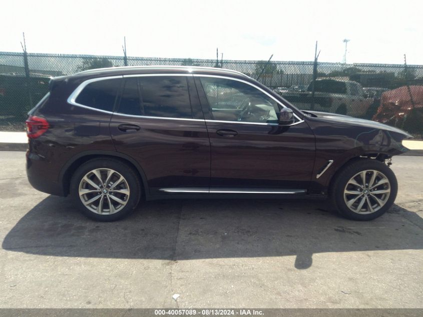 2019 BMW X3 xDrive30I VIN: 5UXTR9C56KLE11808 Lot: 40057089