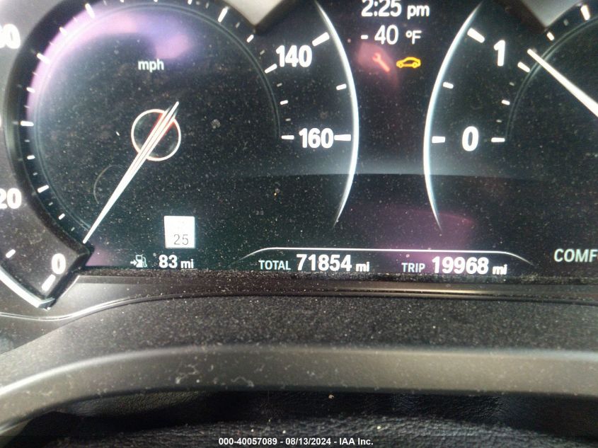 2019 BMW X3 xDrive30I VIN: 5UXTR9C56KLE11808 Lot: 40057089