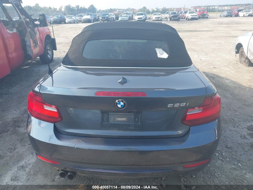 2016 BMW 228I VIN: WBA1K9C57GV321814 Lot: 40057114