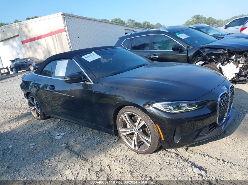 2021 BMW 430I VIN: WBA23AT0XMCG86814 Lot: 40057118