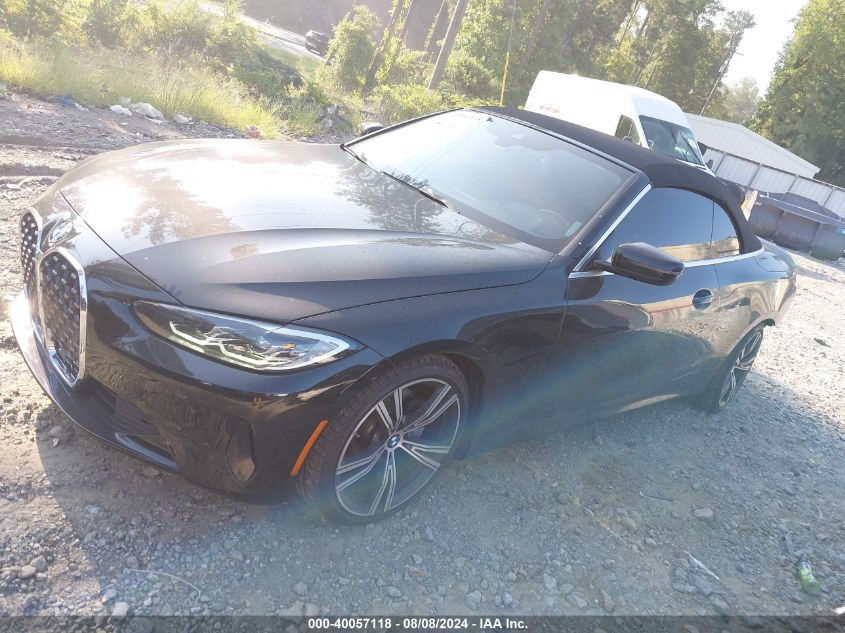 2021 BMW 430I VIN: WBA23AT0XMCG86814 Lot: 40057118