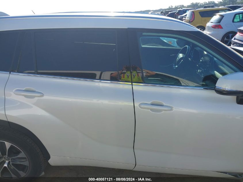 2021 Toyota Highlander Xle VIN: 5TDGZRAH1MS525603 Lot: 40057121