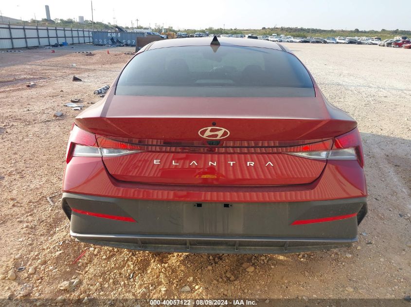 2024 Hyundai Elantra Sel VIN: XKMHLM4DG4RU70134 Lot: 40057122