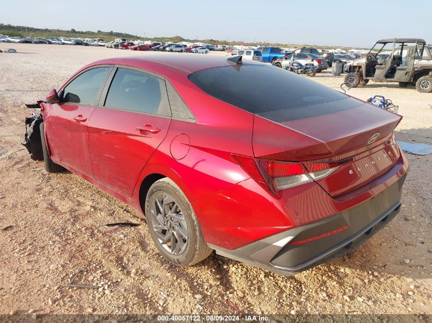 2024 Hyundai Elantra Sel VIN: XKMHLM4DG4RU70134 Lot: 40057122
