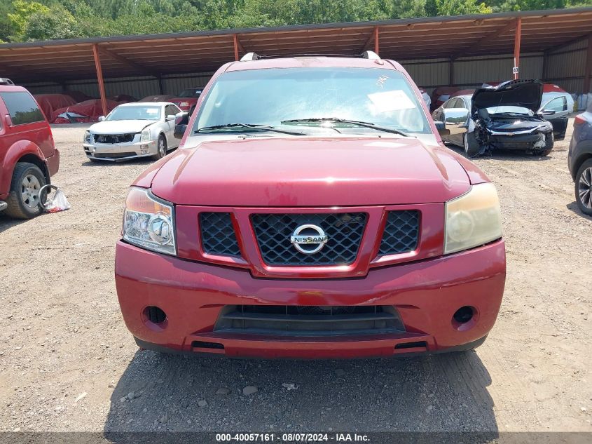 2008 Nissan Armada Se VIN: 5N1BA08DX8N600466 Lot: 40057161