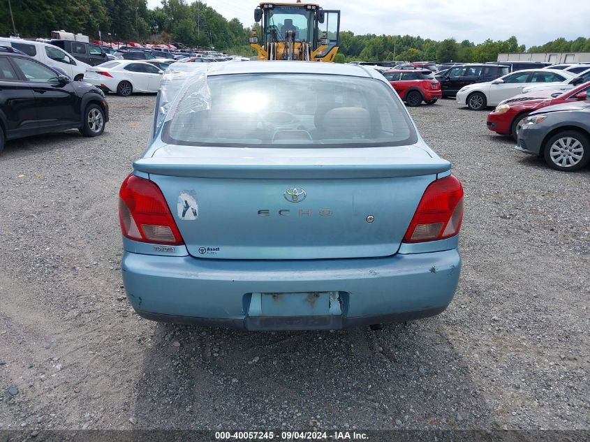 2001 Toyota Echo VIN: JTDBT123110109906 Lot: 40057245