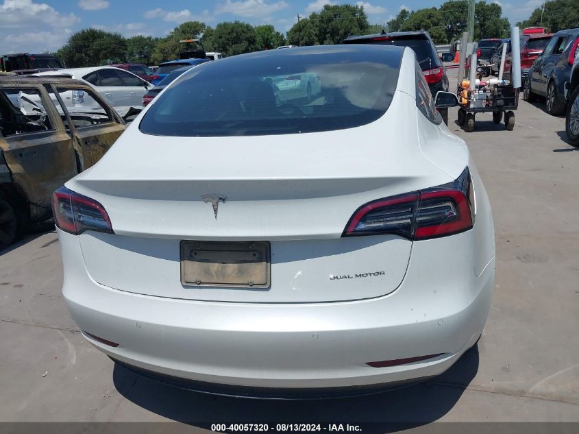 2021 Tesla Model 3 Long Range Dual Motor All-Wheel Drive VIN: 5YJ3E1EB5MF906683 Lot: 40057320