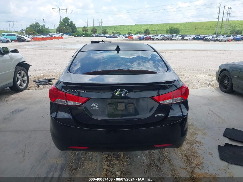 2013 HYUNDAI ELANTRA LIMITED - 5NPDH4AE0DH184859