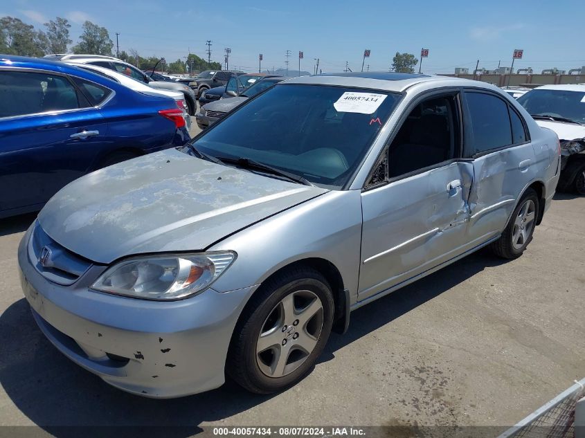 2004 Honda Civic Ex VIN: 2HGES26704H577212 Lot: 40057434