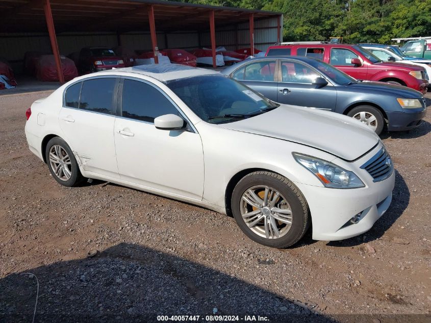 2012 Infiniti G25 Journey VIN: JN1DV6APXCM810740 Lot: 40057447