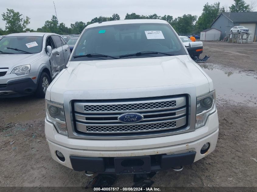 2013 Ford F-150 Platinum VIN: 1FTFW1EF6DFB58583 Lot: 40057517