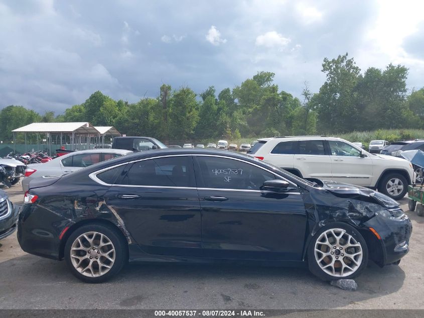 2015 Chrysler 200 C VIN: 1C3CCCCG3FN707009 Lot: 40057537