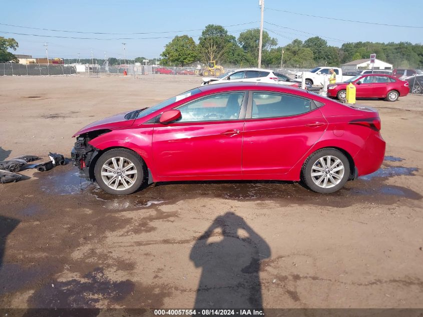 2015 Hyundai Elantra Se VIN: KMHDH4AE5FU341032 Lot: 40057554