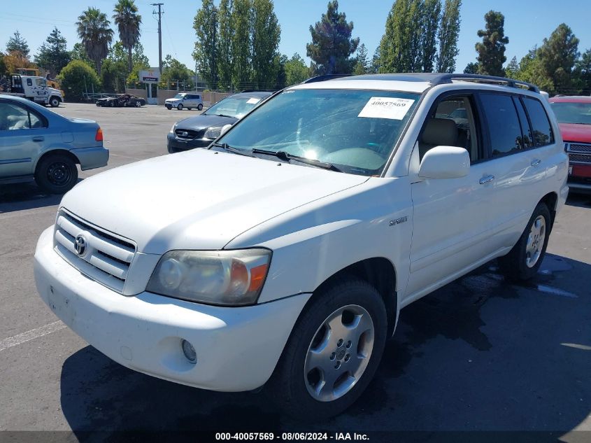 2006 Toyota Highlander Sport V6 VIN: JTEDP21A360125921 Lot: 40057569