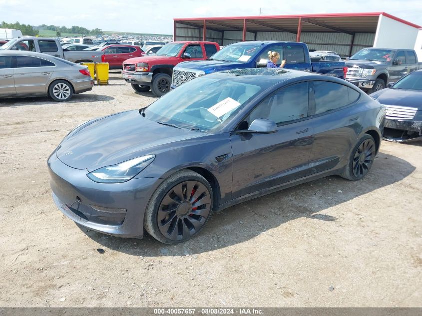 5YJ3E1EC7NF163339 2022 TESLA MODEL 3 - Image 2