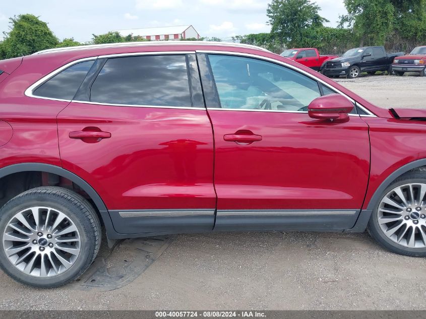 2018 Lincoln Mkc Reserve VIN: 5LMTJ3DHXJUL12731 Lot: 40057724