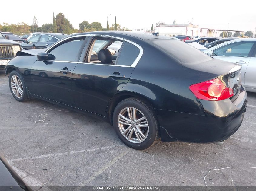 2013 Infiniti G37X VIN: JN1CV6AR1DM760583 Lot: 40057788