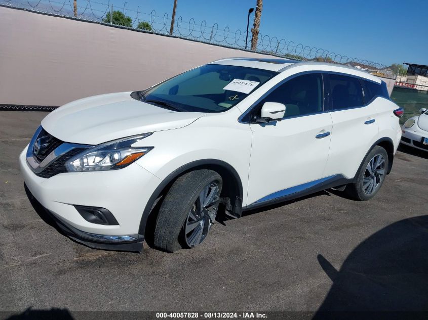 2018 Nissan Murano Platinum VIN: 5N1AZ2MH9JN176762 Lot: 40057828