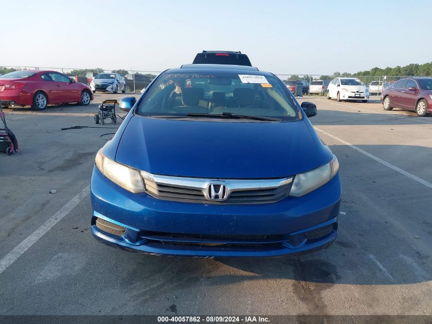 2012 Honda Civic Ex VIN: 19XFB2F84CE001242 Lot: 40057862