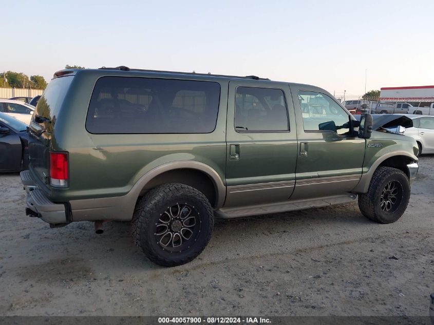 2001 Ford Excursion Limited VIN: 1FMNU43S31EA48400 Lot: 40057900